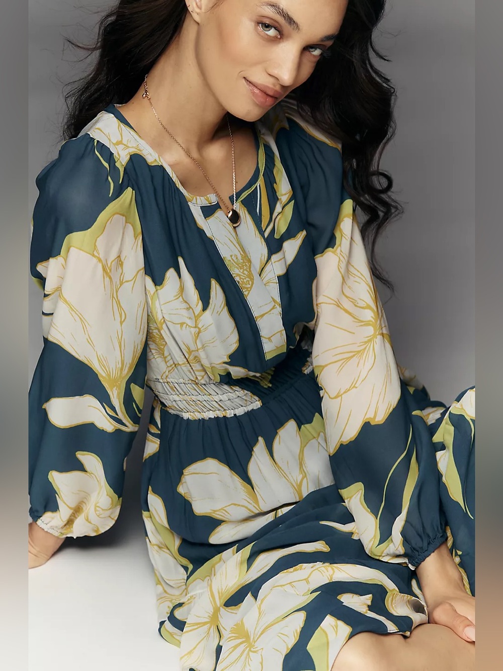 NWT Size S - Somerset Maxi Dress: Long-Sleeve Chiffon Edition (US$ 178) - Picture 5 of 16